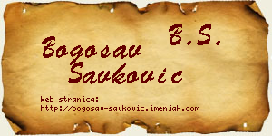 Bogosav Savković vizit kartica